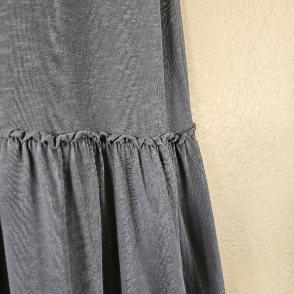 Aerie Tiered Maxi Dress, XS | Gray - Picture 5 of 6